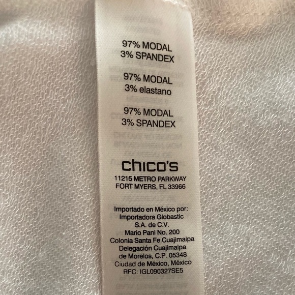 Chico’s Zenergy 2-in-1 Cardigan Jacket | White | Size 2 (L/12) | NWOT - Picture 12 of 12